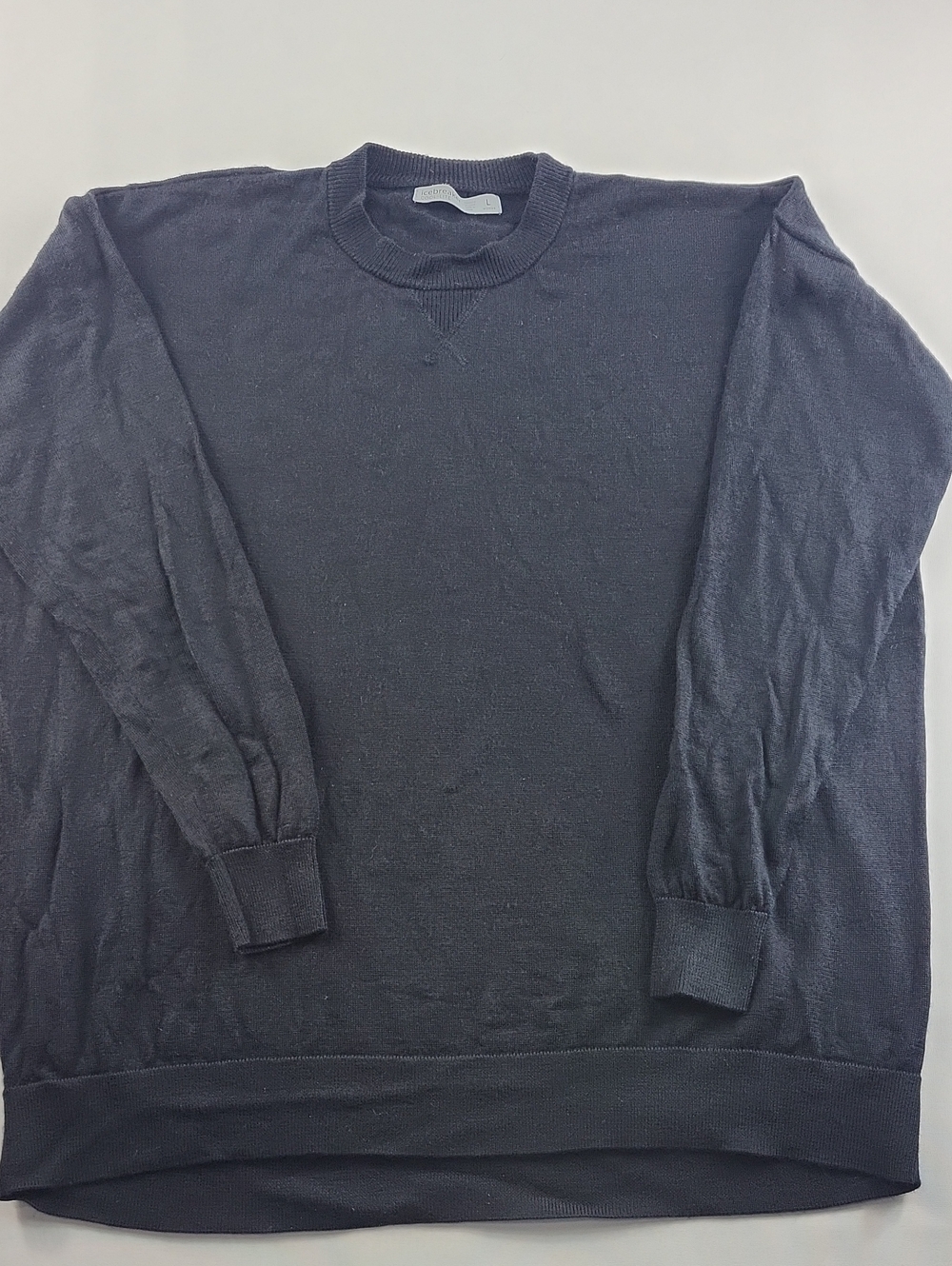 Icebreaker Merino Wool Blend Nova Crewneck Sweater Sweatshirt Black Women Large